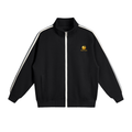 Contrast Side-Stripe Stand Collar  Jacket