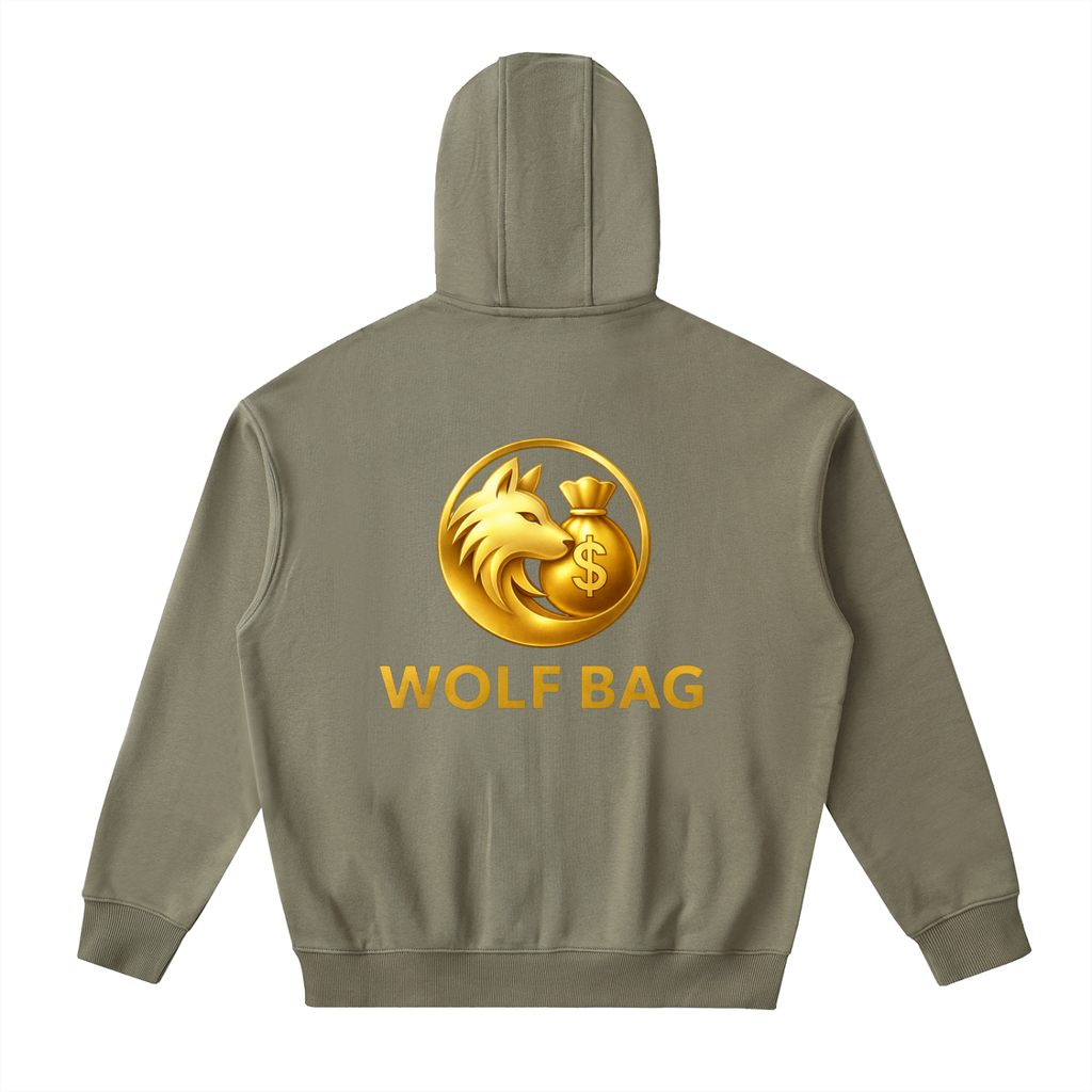 Drop-Shoulder Zip Up Hoodie