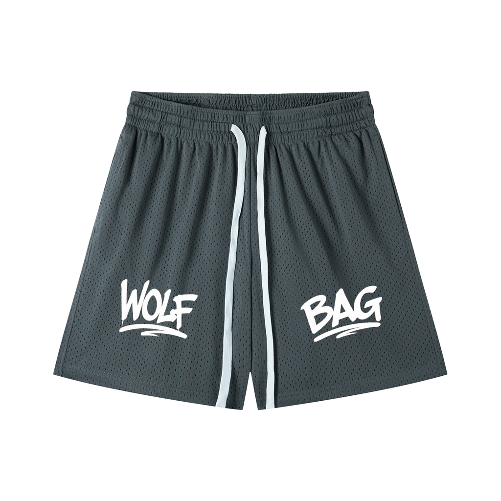 Mesh Drawstring Shorts