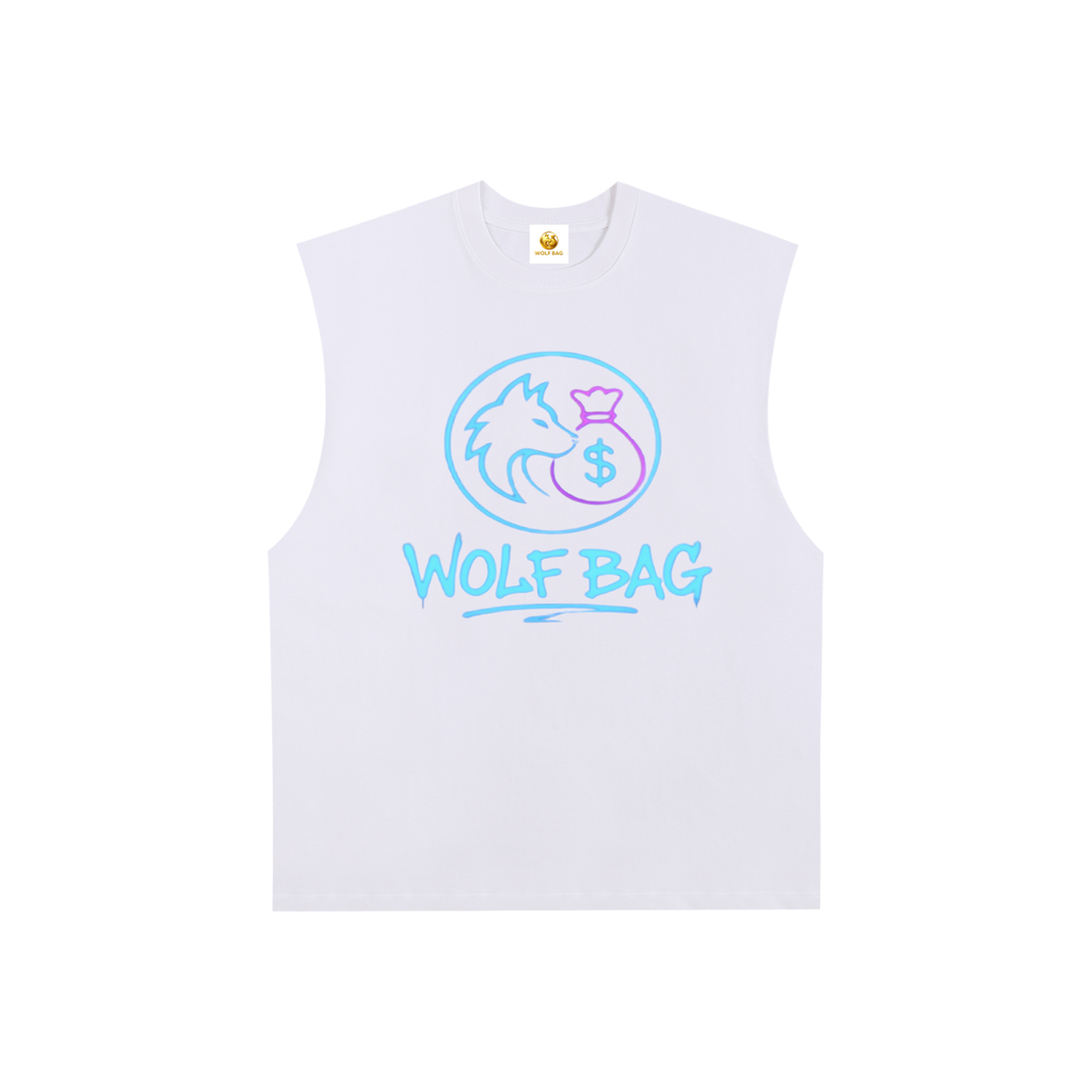 Raw Edge Cotton Tank Top