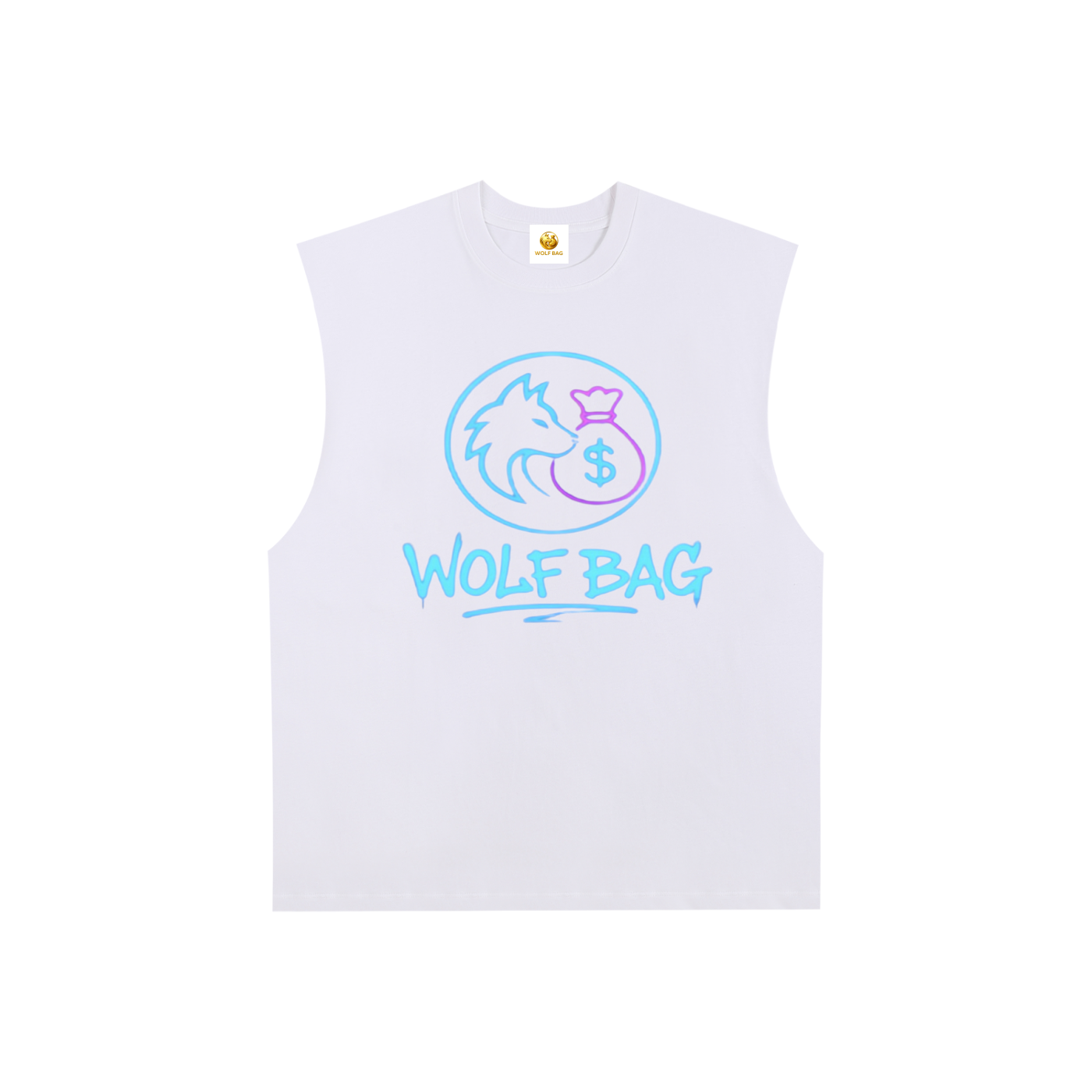 Raw Edge Cotton Tank Top