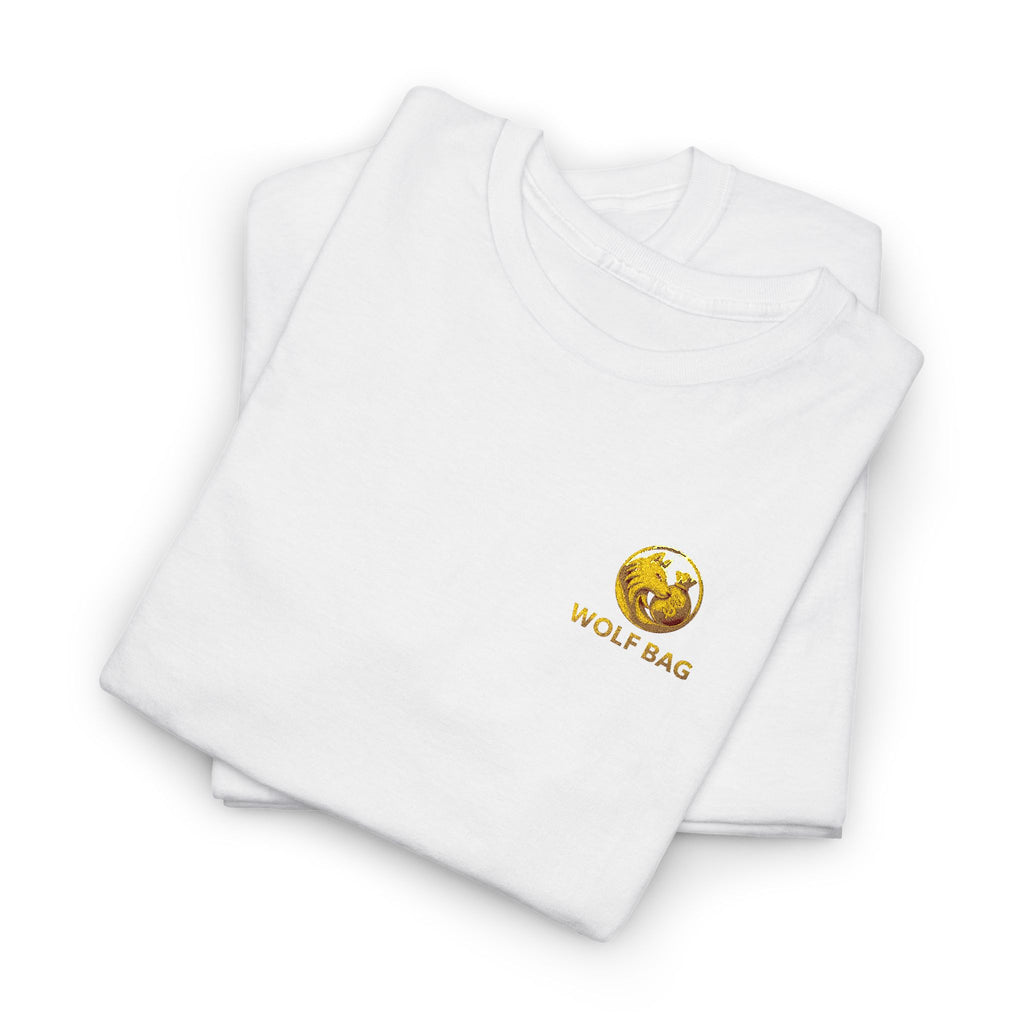 T-Shirt — 'Wolf Bag' Small Front Chest Graphic Tee