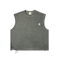 Distressed Grommet Eyelet Tank Top