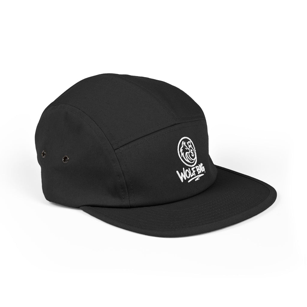Embroidered 'Wolf Bag' 5-Panel Cap — Casual Outdoor Skate Hat