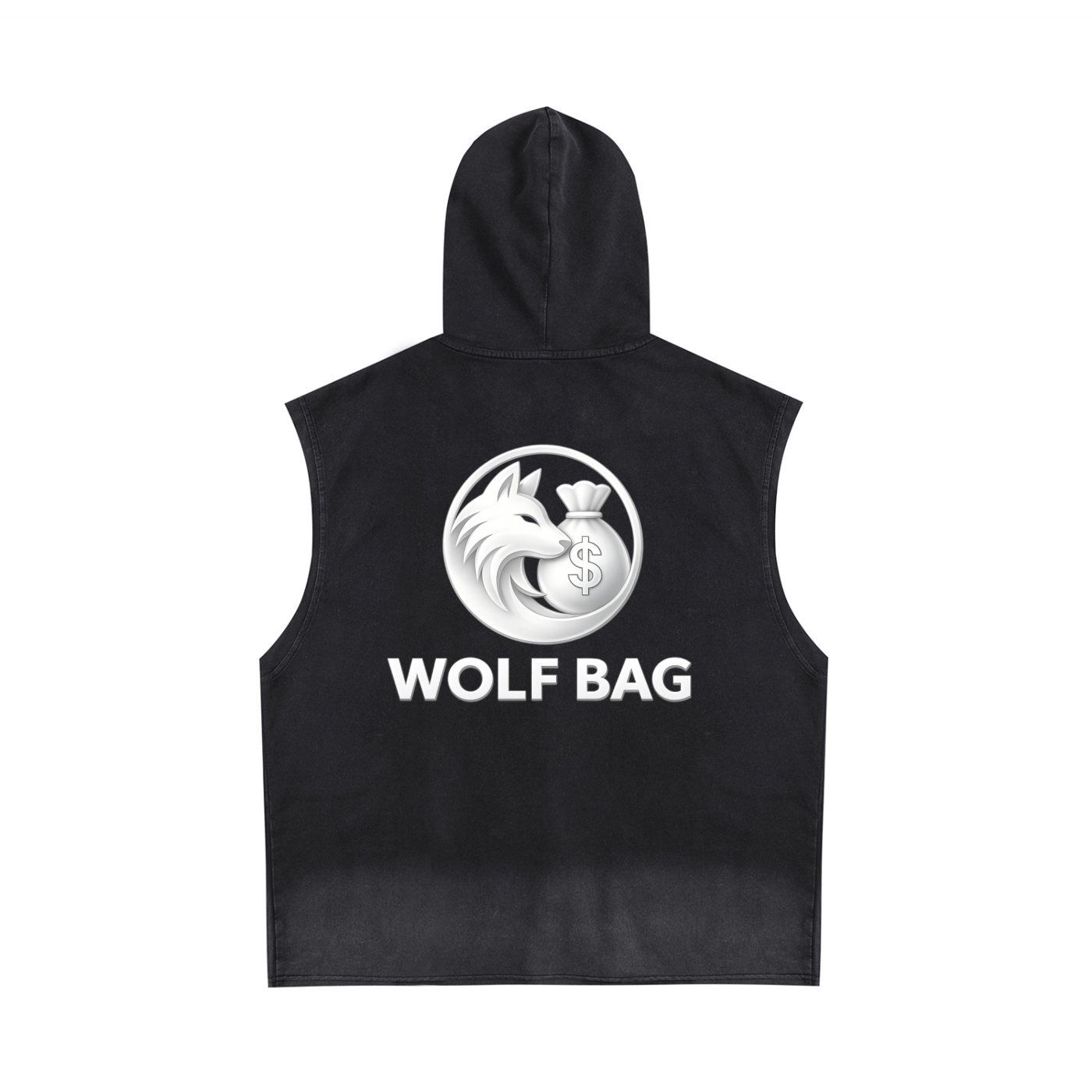 Vintage Washed Zip-Up Hooded Tank Top