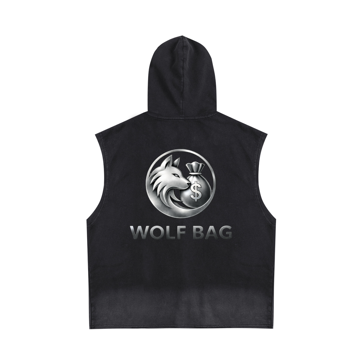 Vintage Washed Zip-Up Hooded Tank Top