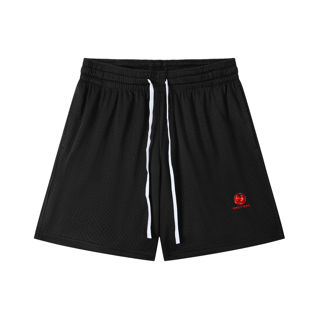 Mesh Drawstring Shorts
