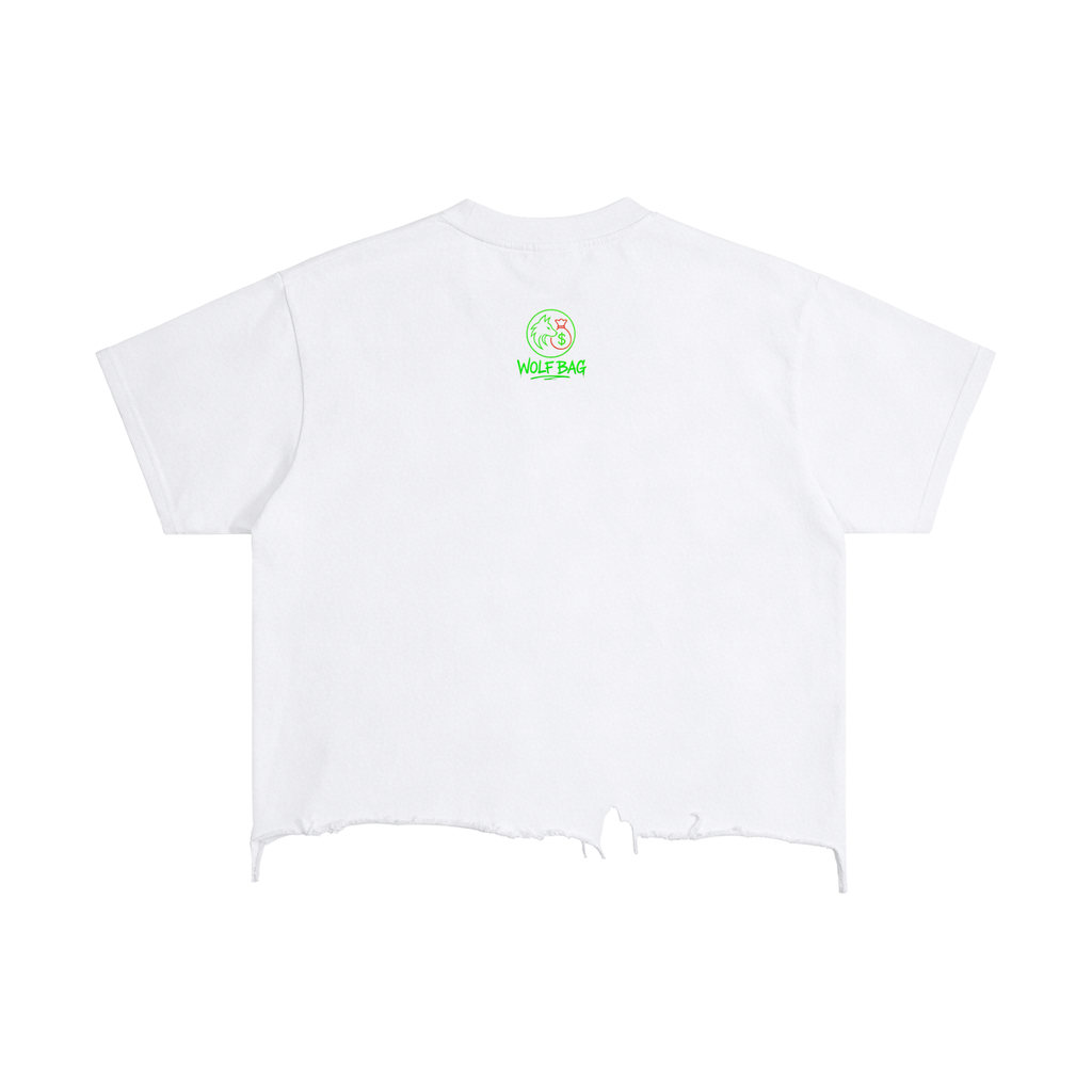 Vintage Wash Boxy Distressed Hem T-Shirt
