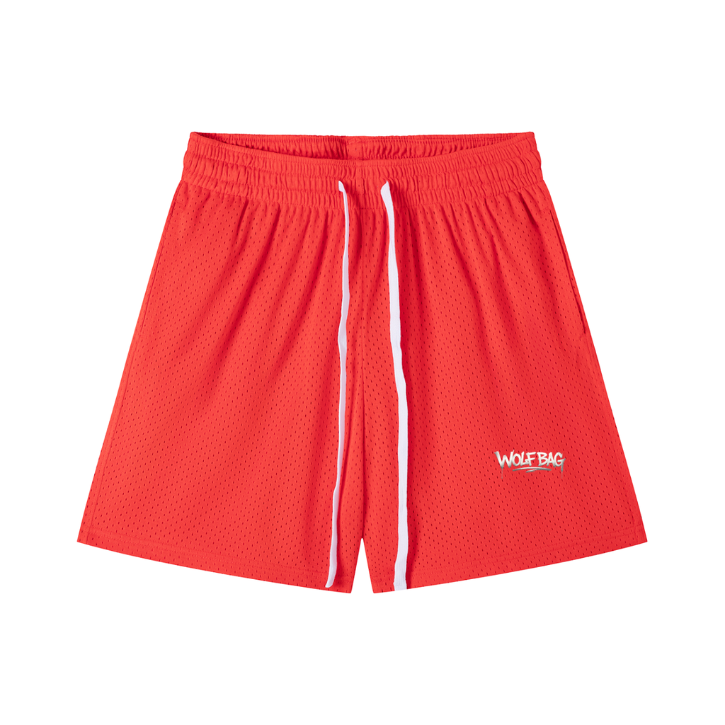 Mesh Drawstring Shorts