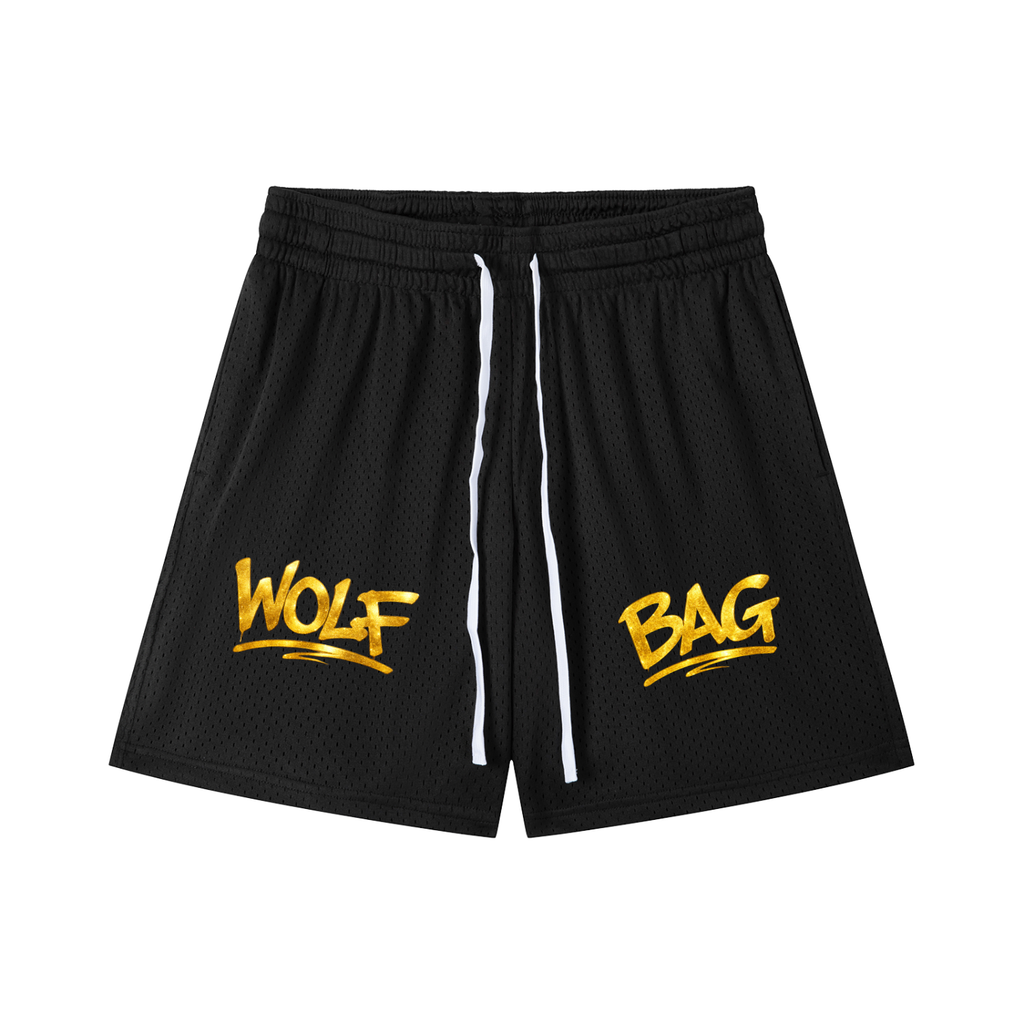 Mesh Drawstring Shorts