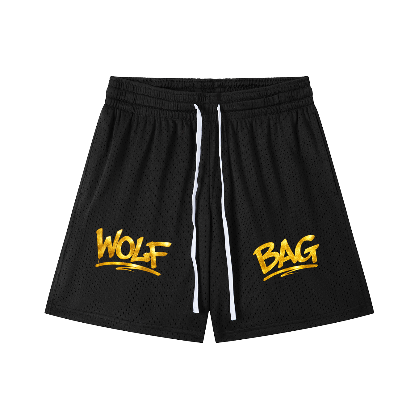 Mesh Drawstring Shorts