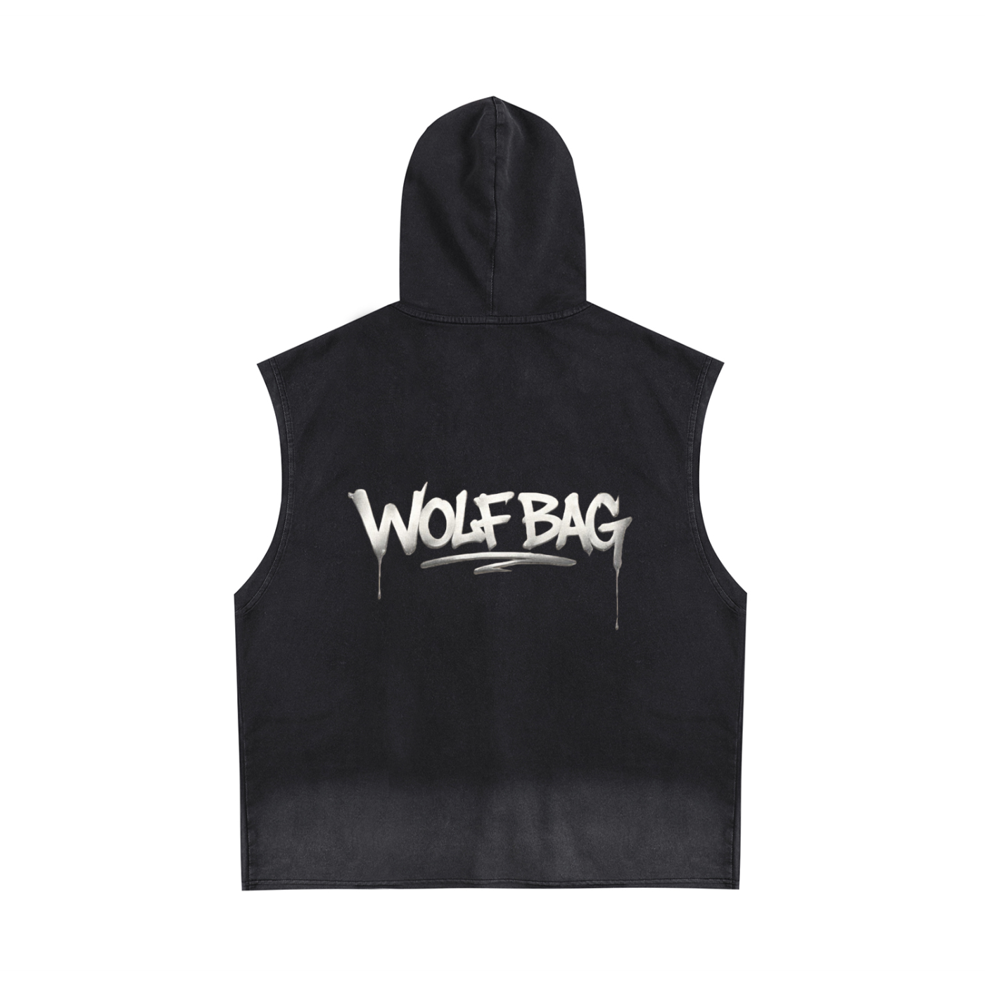 Vintage Washed Zip-Up Hooded Tank Top