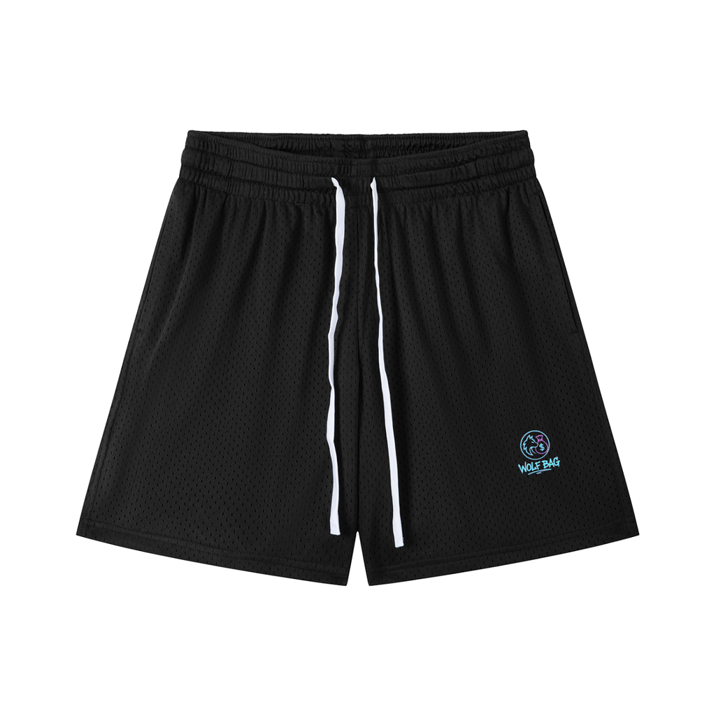 Mesh Drawstring Shorts