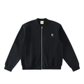 Essential Zip-Up Fleeced Varsity Jacket