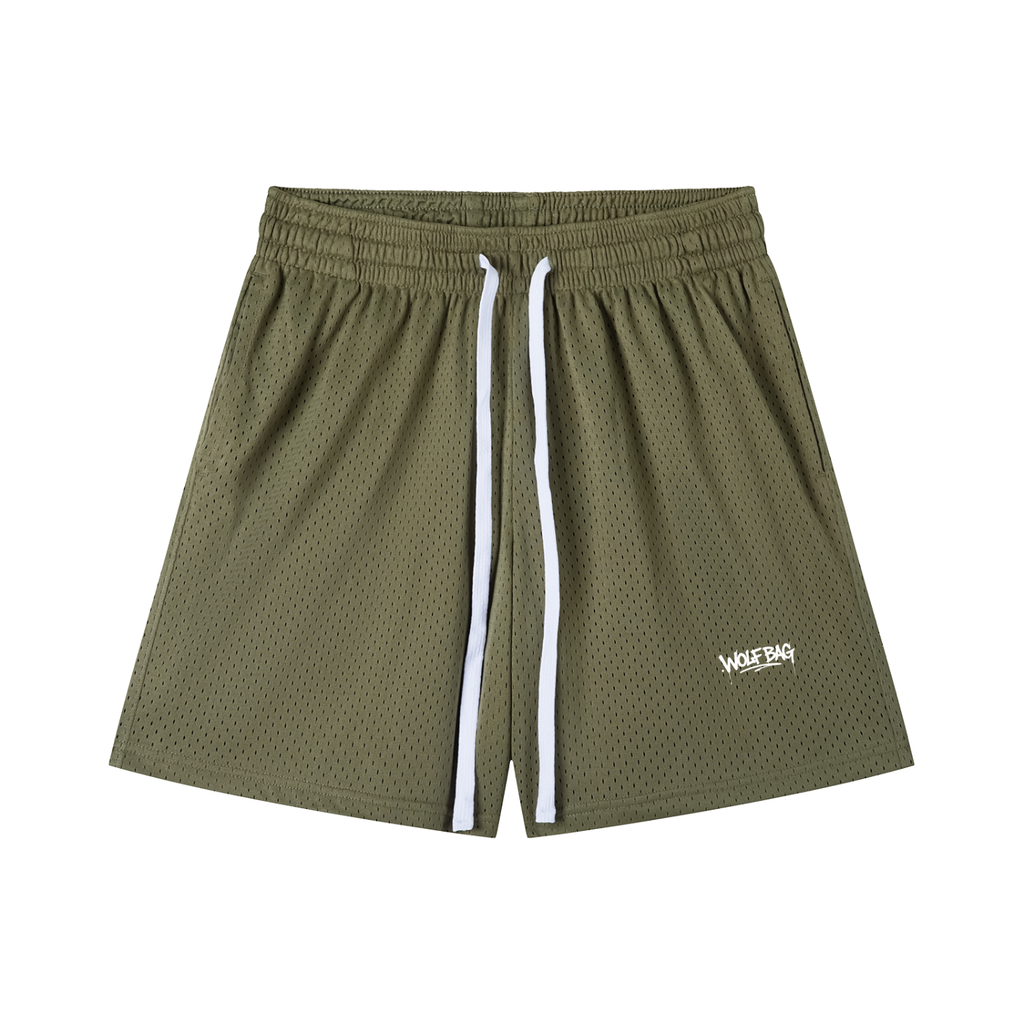 Mesh Drawstring Shorts