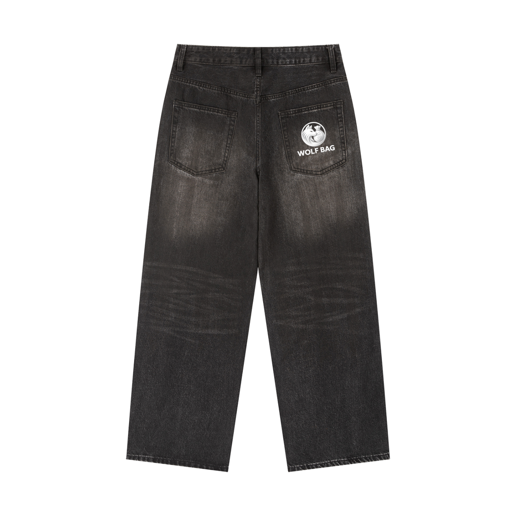 Vintage Wash Heavyweight Denim Jeans