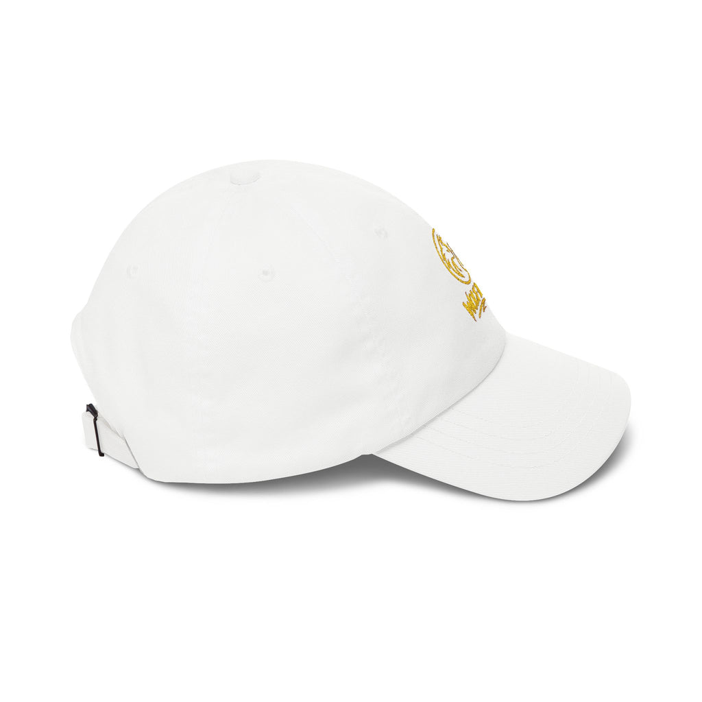 Dad Cap — Gold Foil Wolf Pack Logo Embroidered Hat
