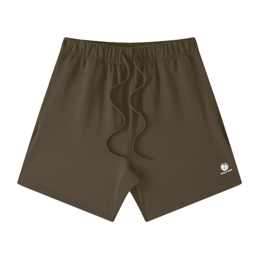 Unisex Earth Tone Loose Fit Cotton Shorts