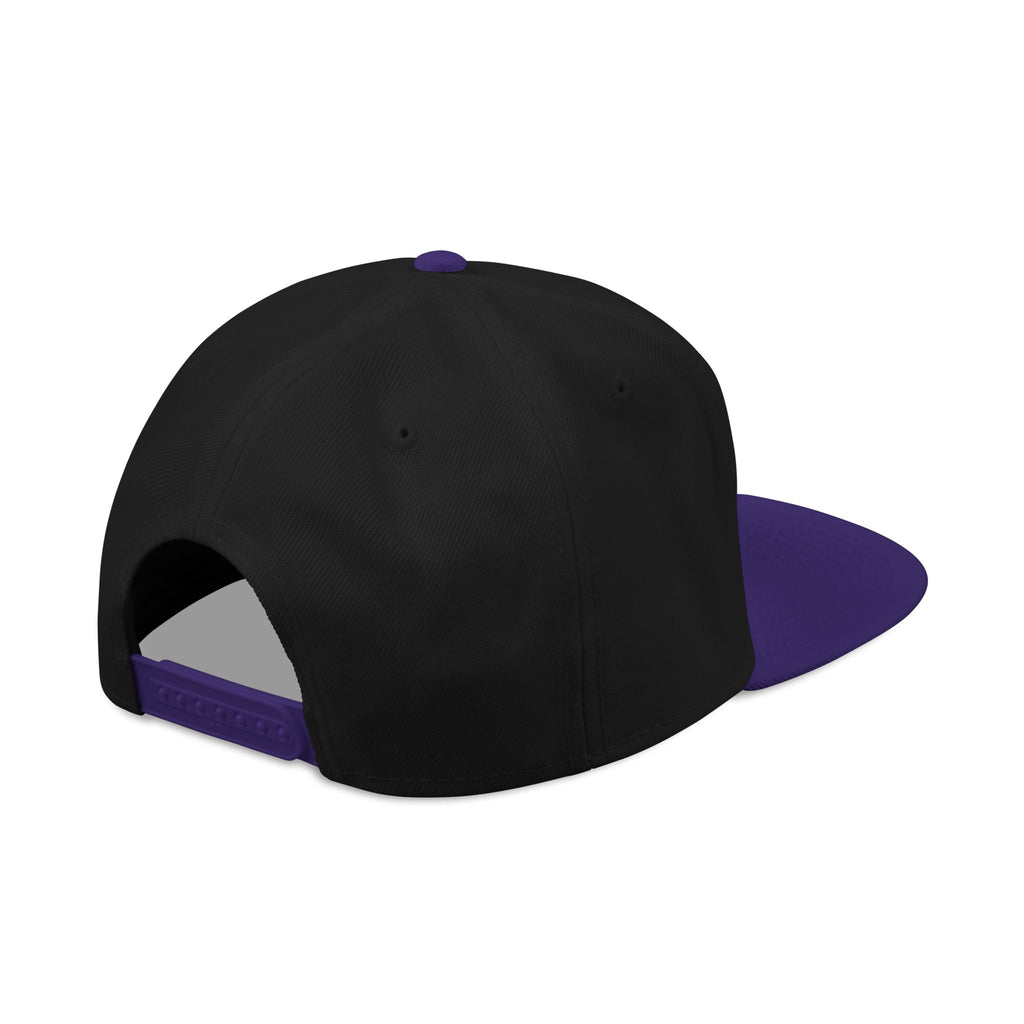 Embroidered Ram Crest Snapback Hat — Adjustable Two-Tone Streetwear Cap