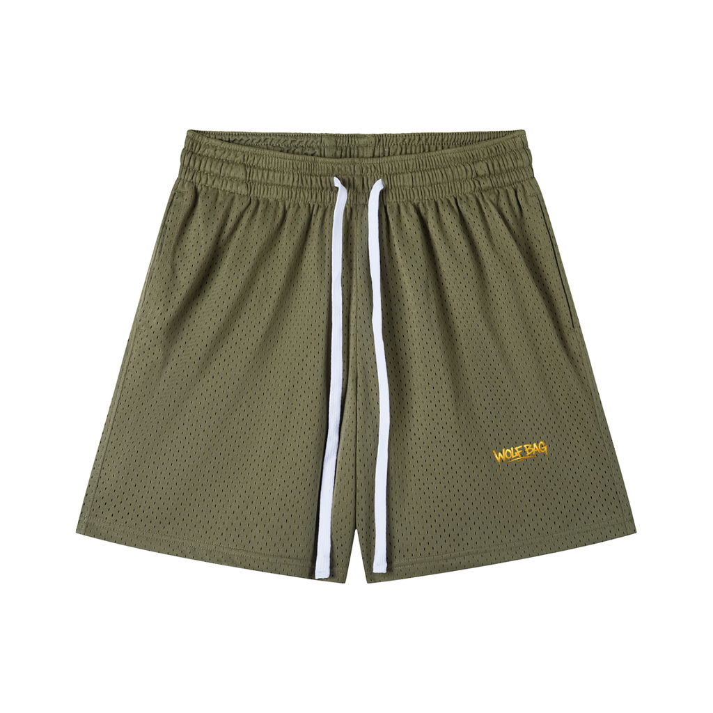 Mesh Drawstring Shorts