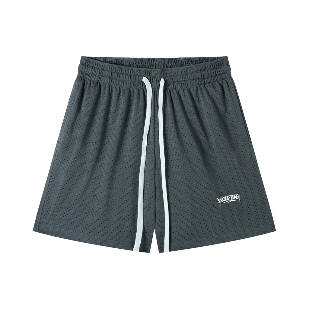 Mesh Drawstring Shorts