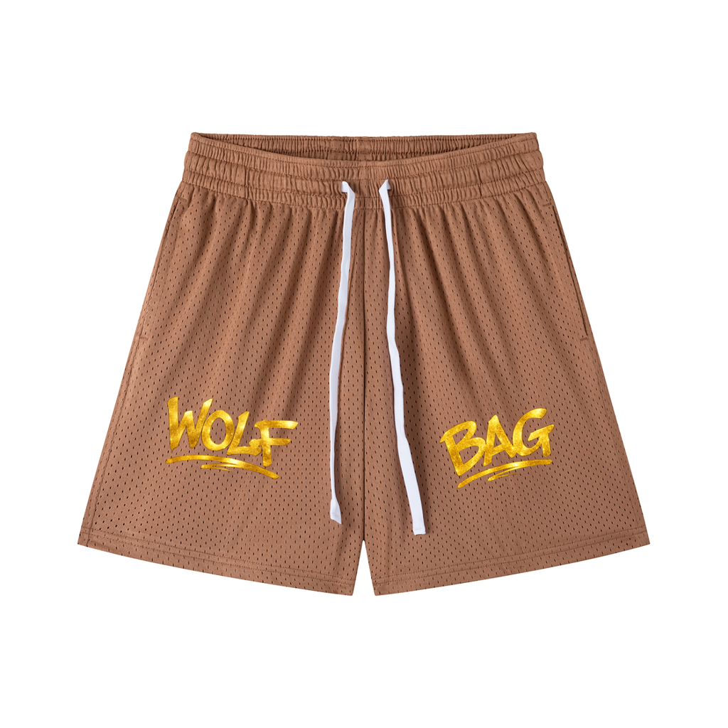 Mesh Drawstring Shorts