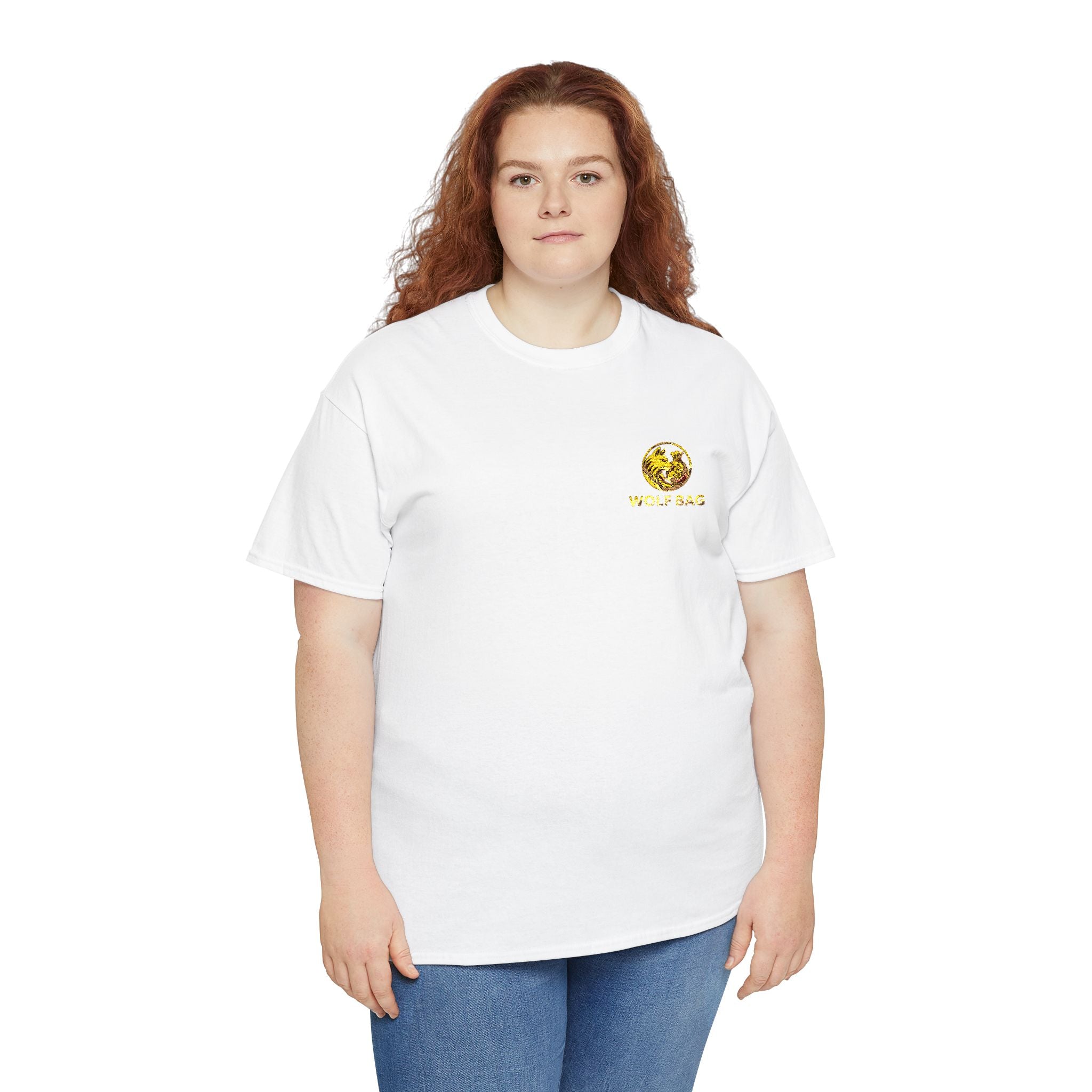 T-Shirt — 'Wolf Bag' Small Front Chest Graphic Tee