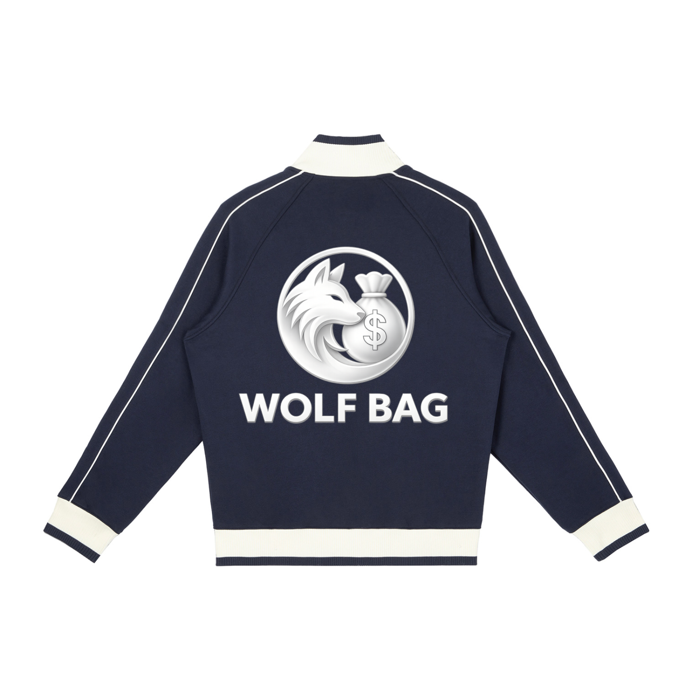 Color Block Raglan Sleeve Zip Track Jacket