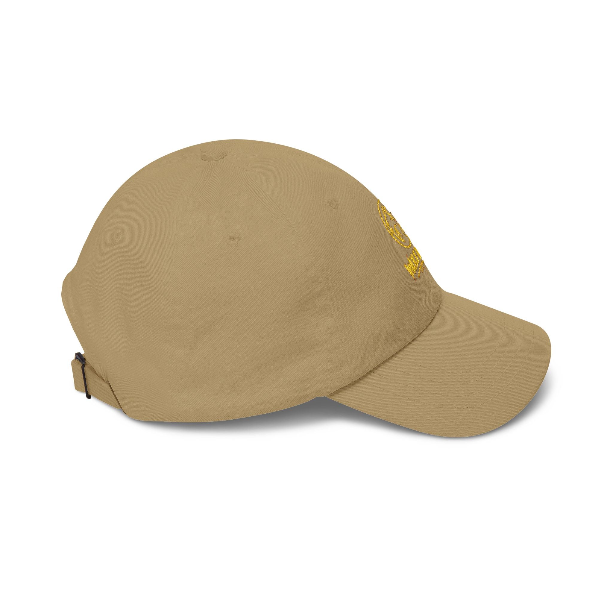 Dad Cap — Gold Foil Wolf Pack Logo Embroidered Hat