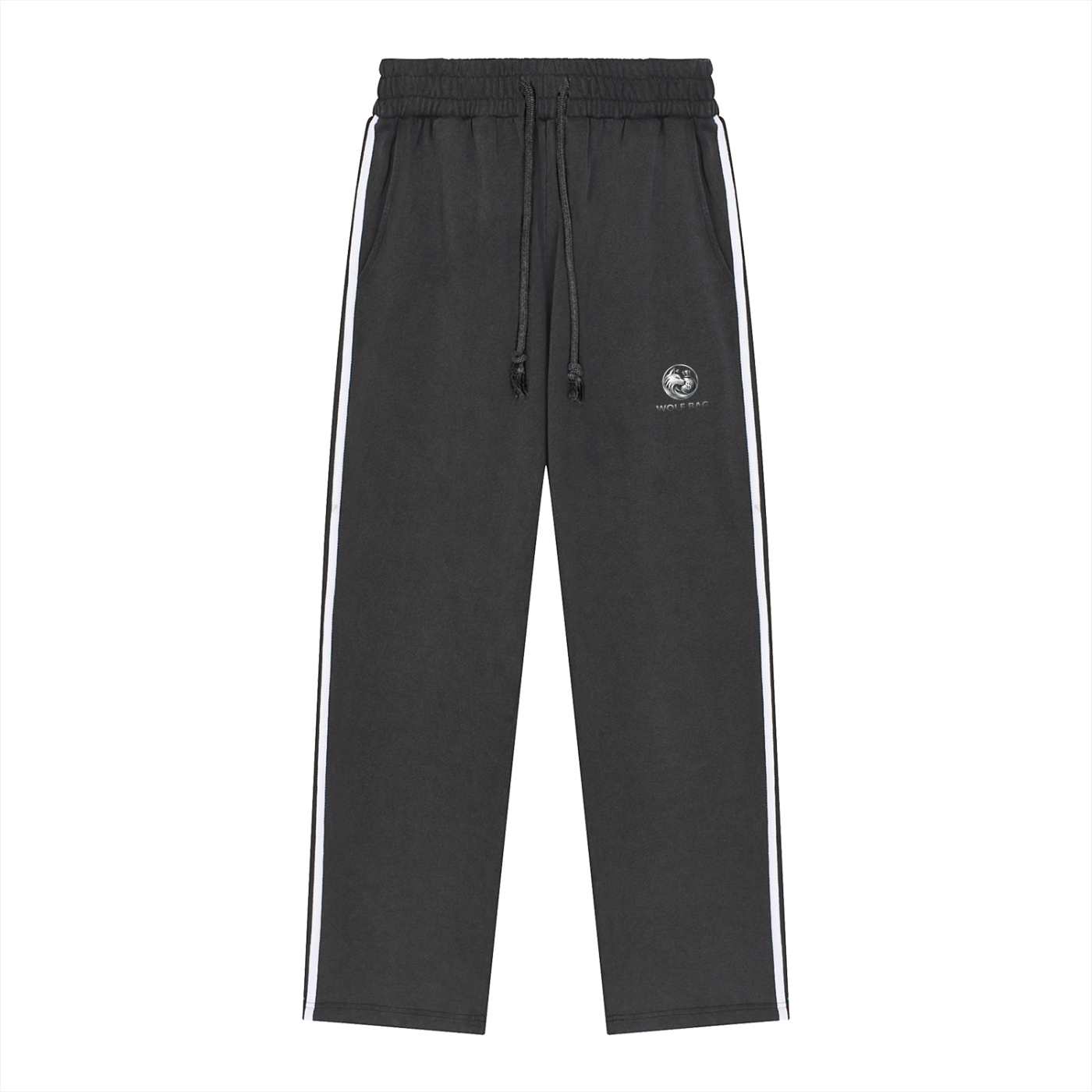 Snow Washed Contrast Tape Sweatpants