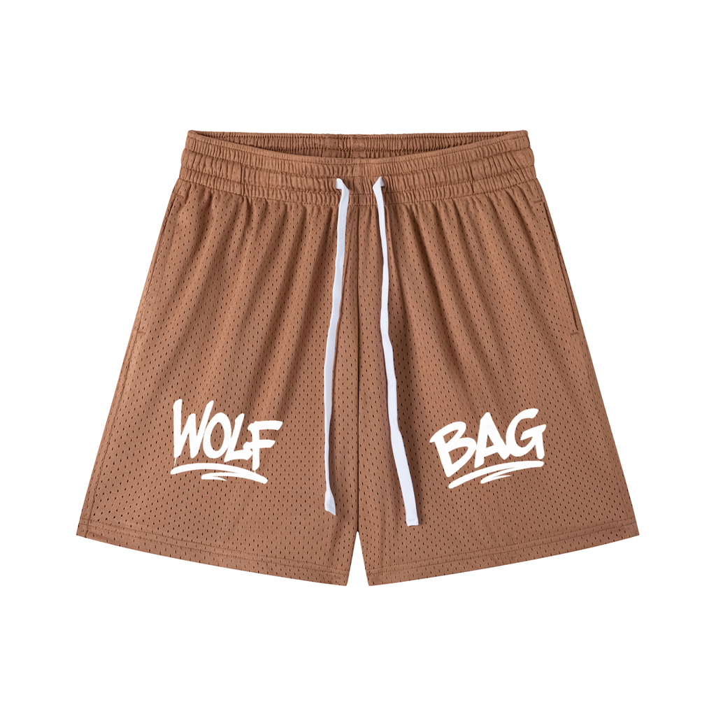 Mesh Drawstring Shorts