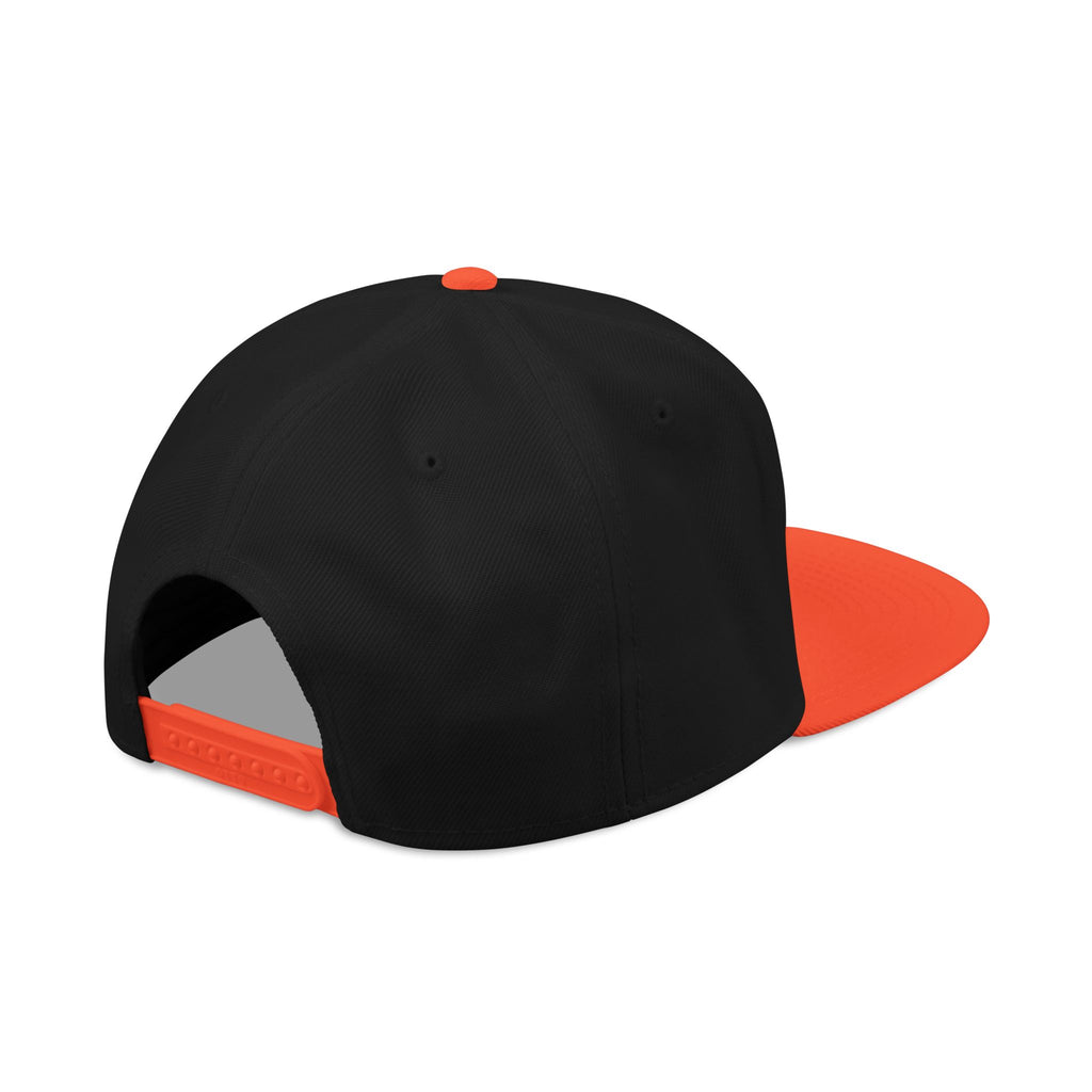 Embroidered Ram Crest Snapback Hat — Adjustable Two-Tone Streetwear Cap