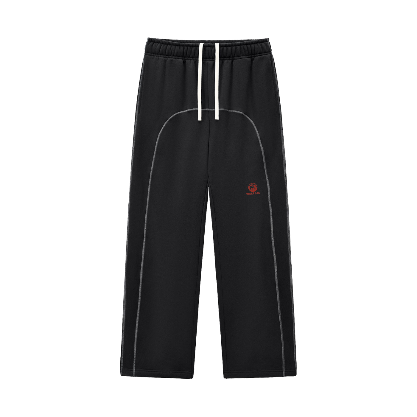 Contrast-Stitched Fleece Sweatpants
