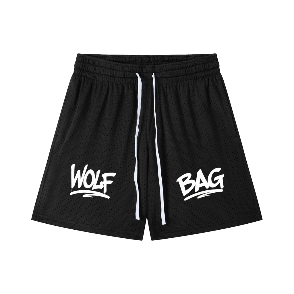 Mesh Drawstring Shorts