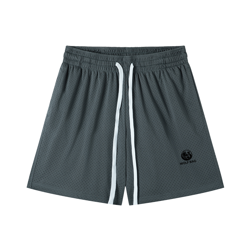 Mesh Drawstring Shorts