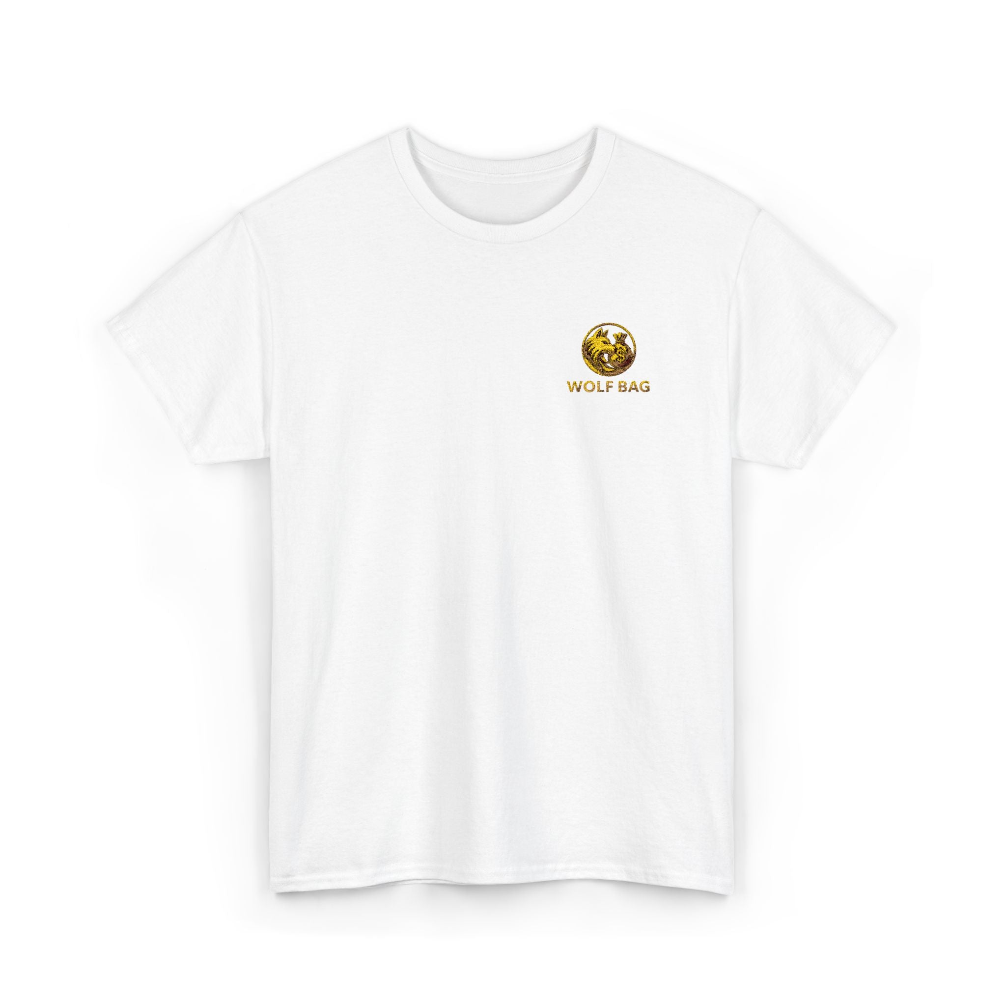 T-Shirt — 'Wolf Bag' Small Front Chest Graphic Tee