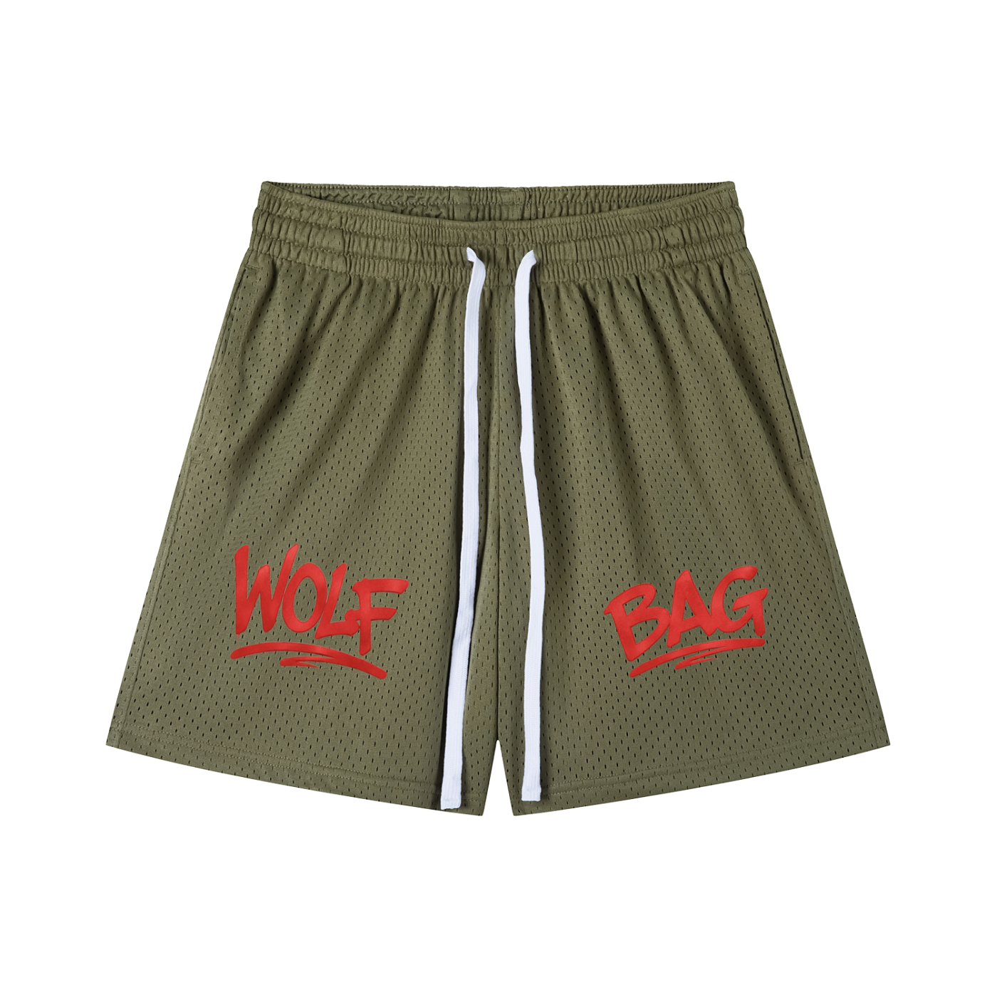 Mesh Drawstring Shorts