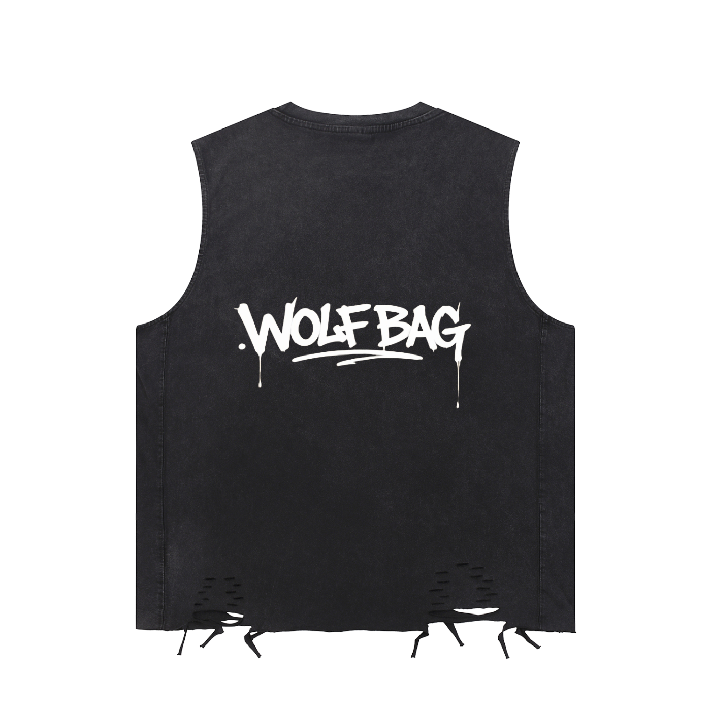 Snow Washed Raw-Hem Tank Top