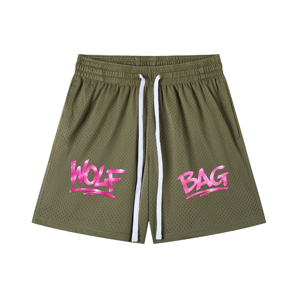 Mesh Drawstring Shorts