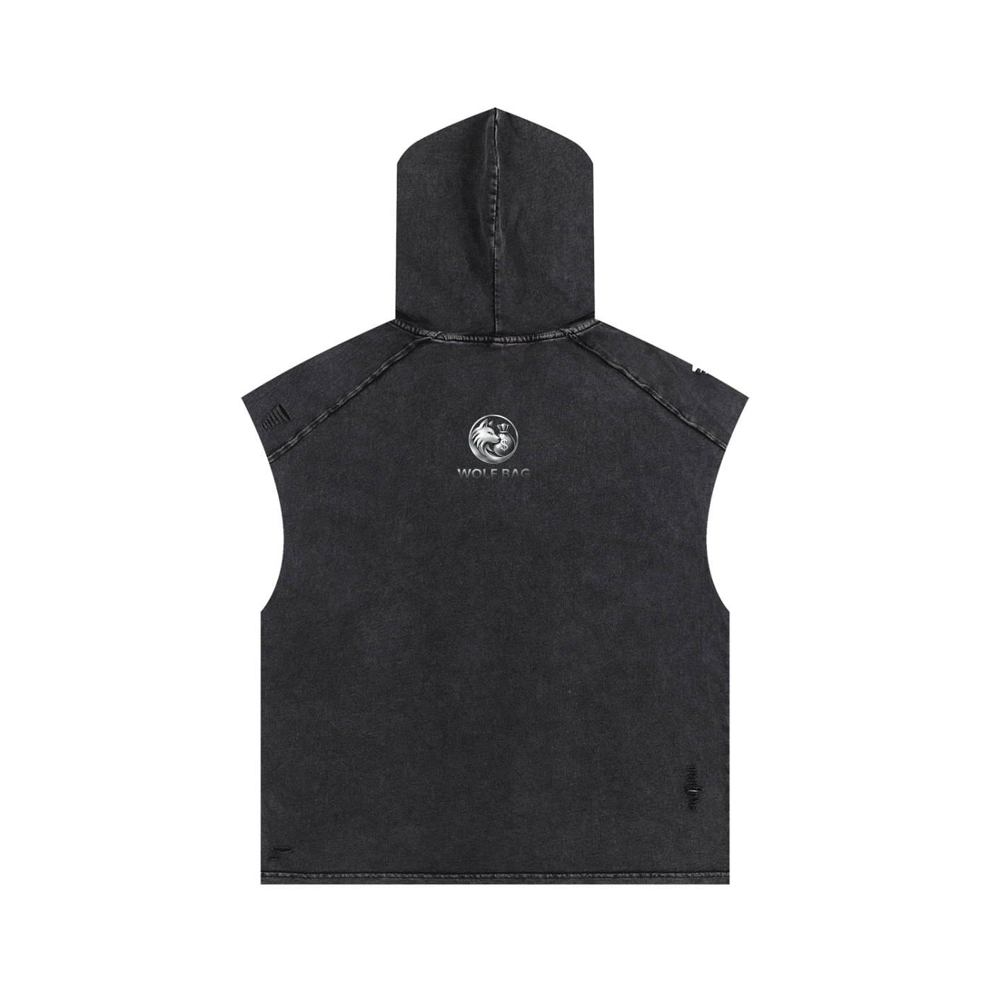 Snow Washed Boxy Hooded Tank Top