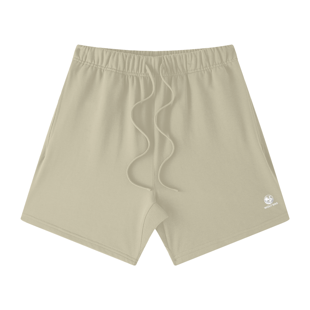 Unisex Earth Tone Loose Fit Cotton Shorts