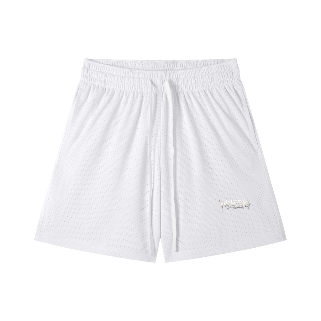 Mesh Drawstring Shorts