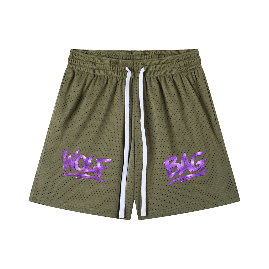 Mesh Drawstring Shorts