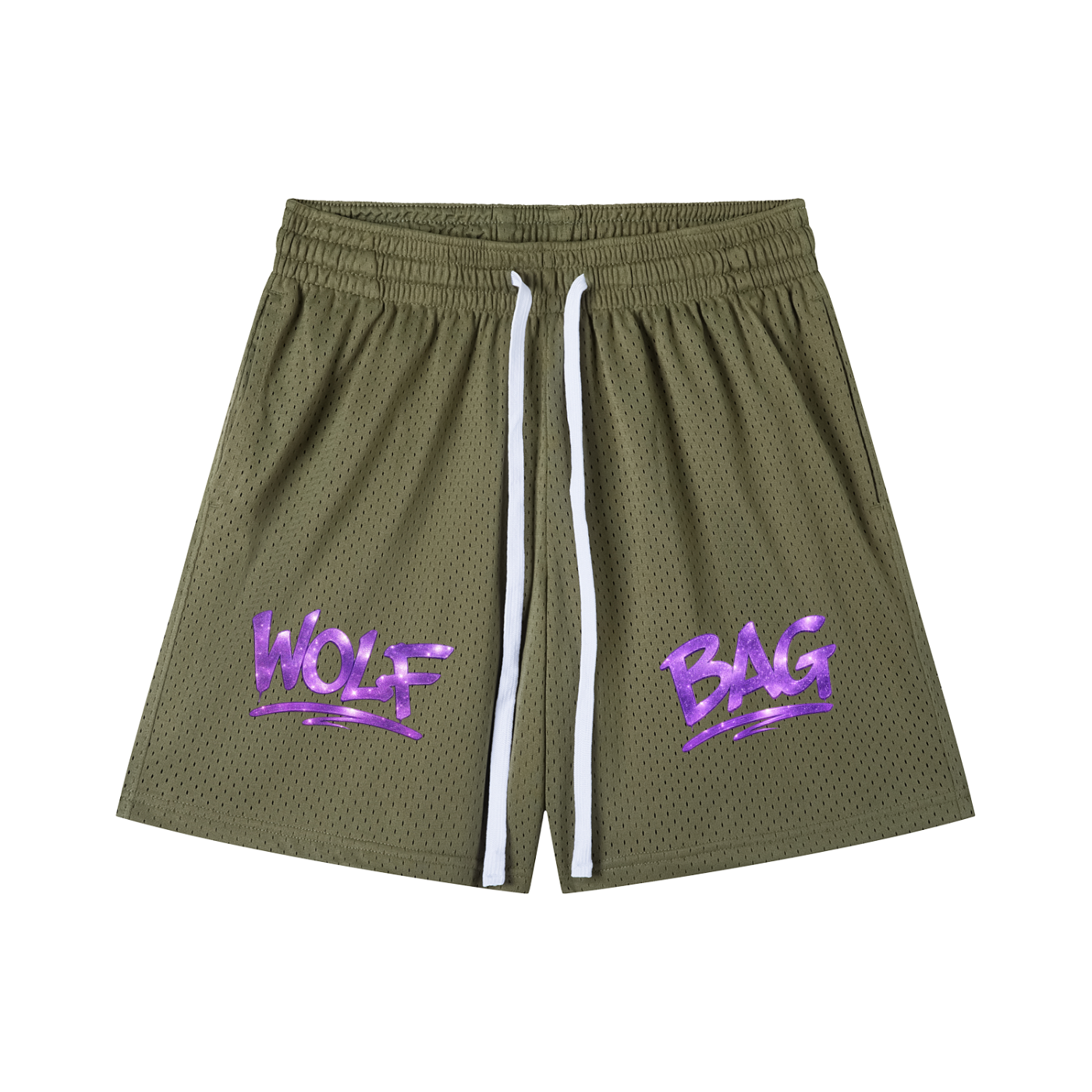 Mesh Drawstring Shorts