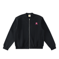 Essential Zip-Up Fleeced Varsity Jacket