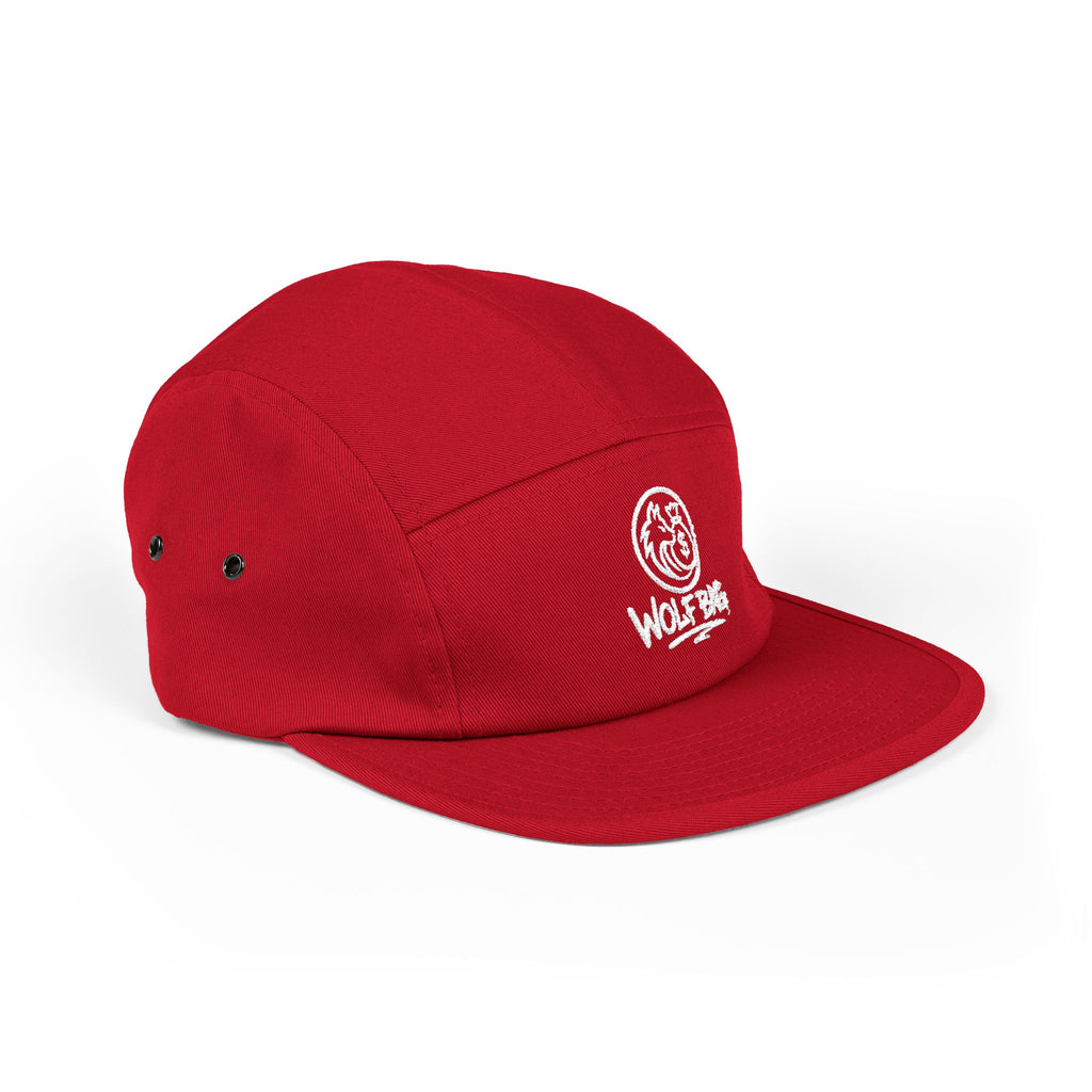 Embroidered 'Wolf Bag' 5-Panel Cap — Casual Outdoor Skate Hat