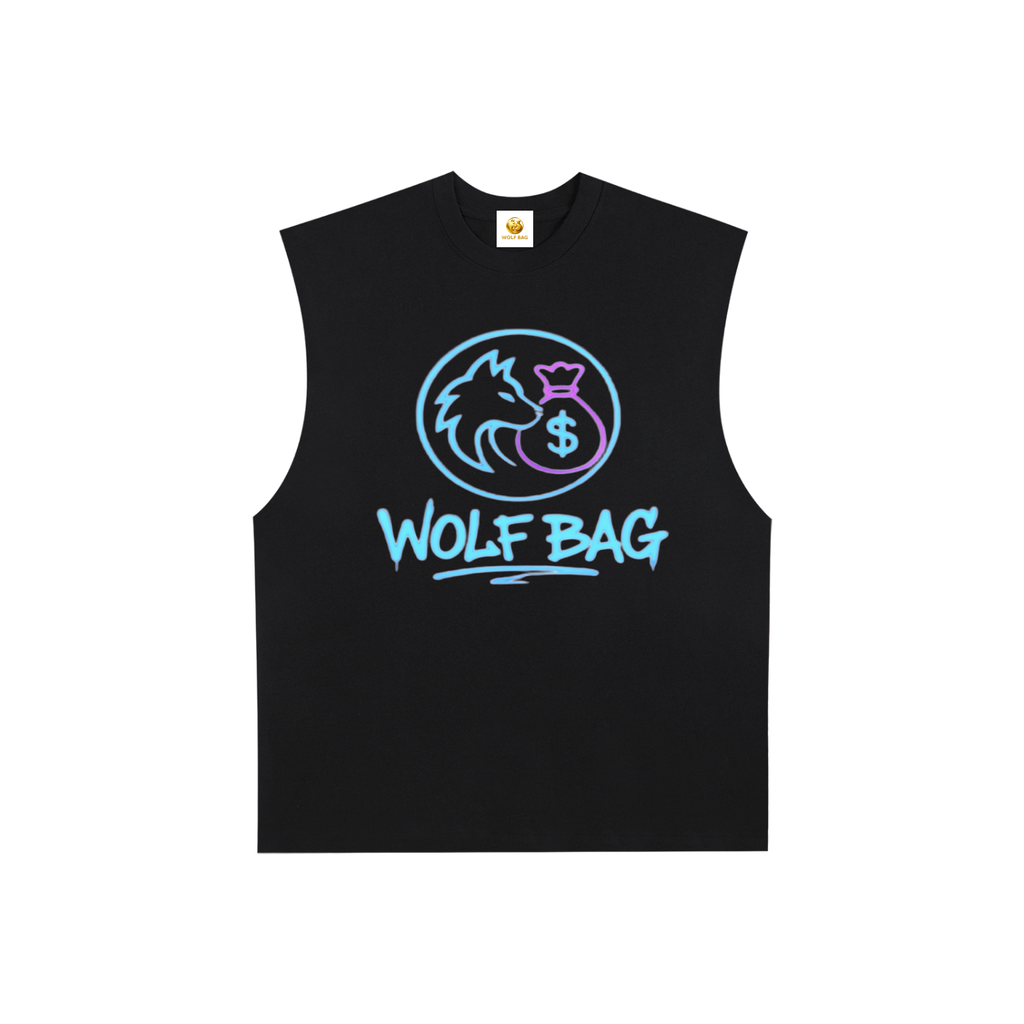 Raw Edge Cotton Tank Top