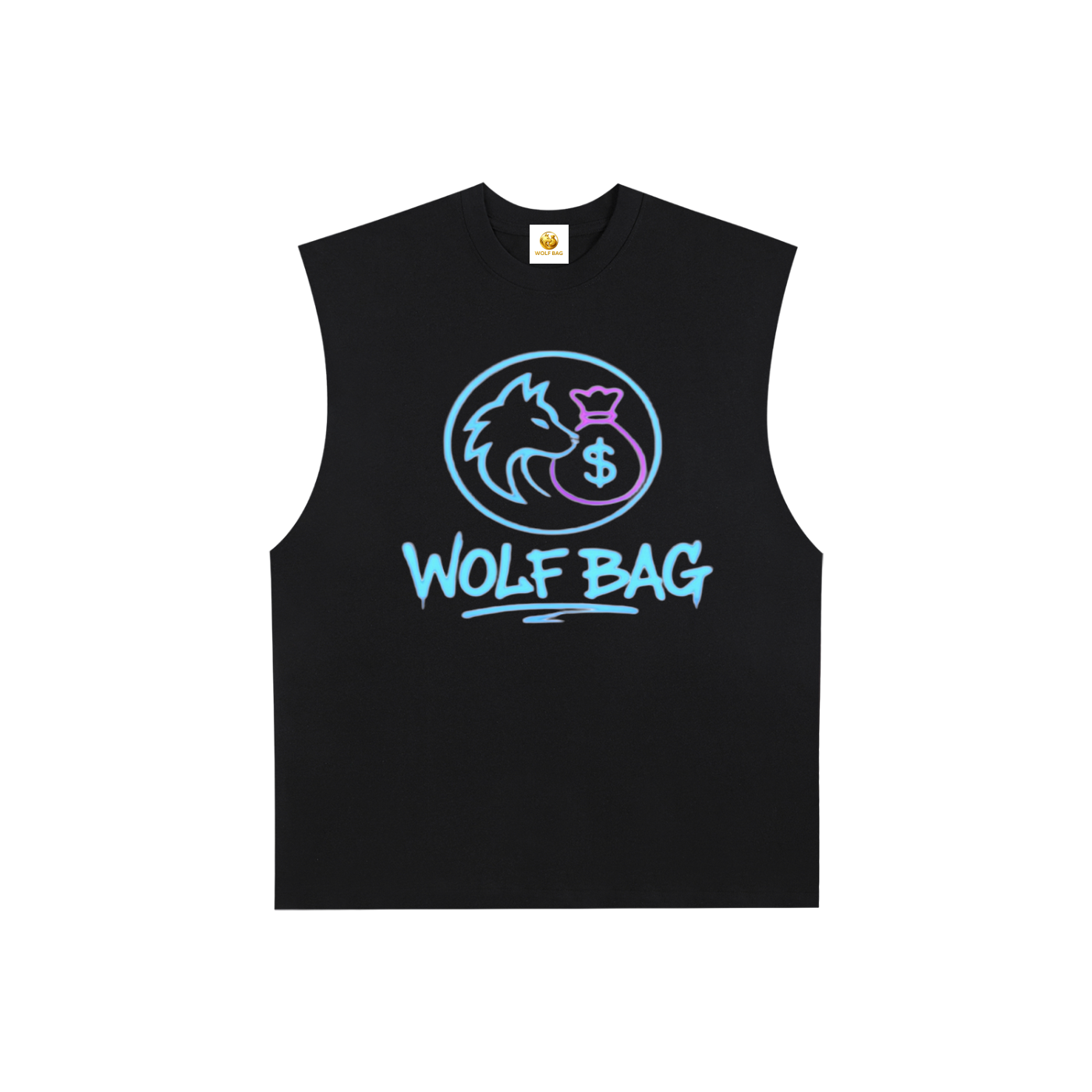Raw Edge Cotton Tank Top