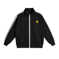 Contrast Side-Stripe Stand Collar  Jacket