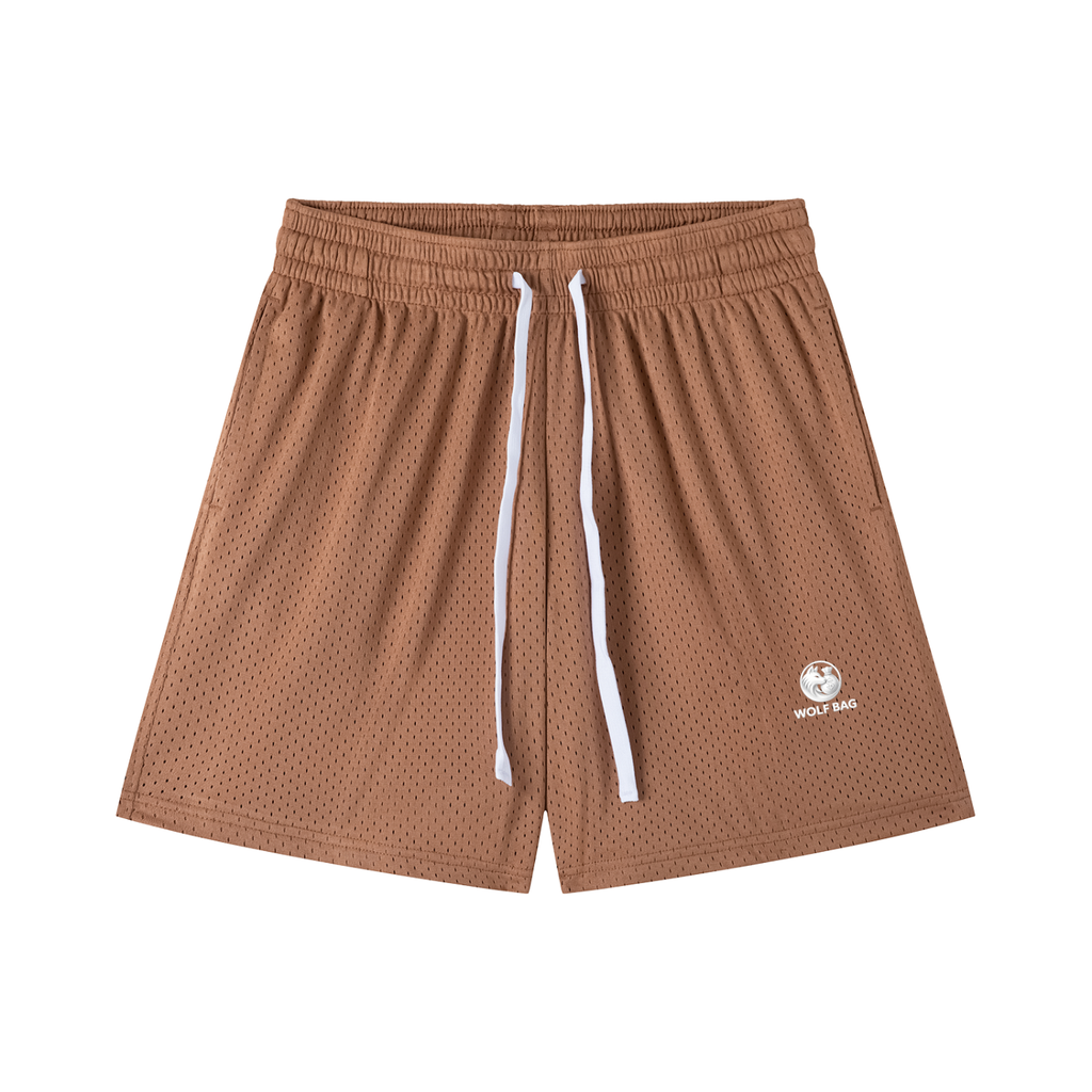 Mesh Drawstring Shorts